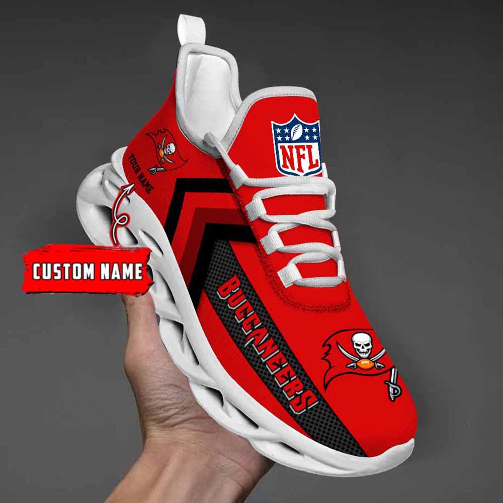 Ideafootwear Tampa Bay Buccaneers Max Soul Shoes Sneakers For Men And Women