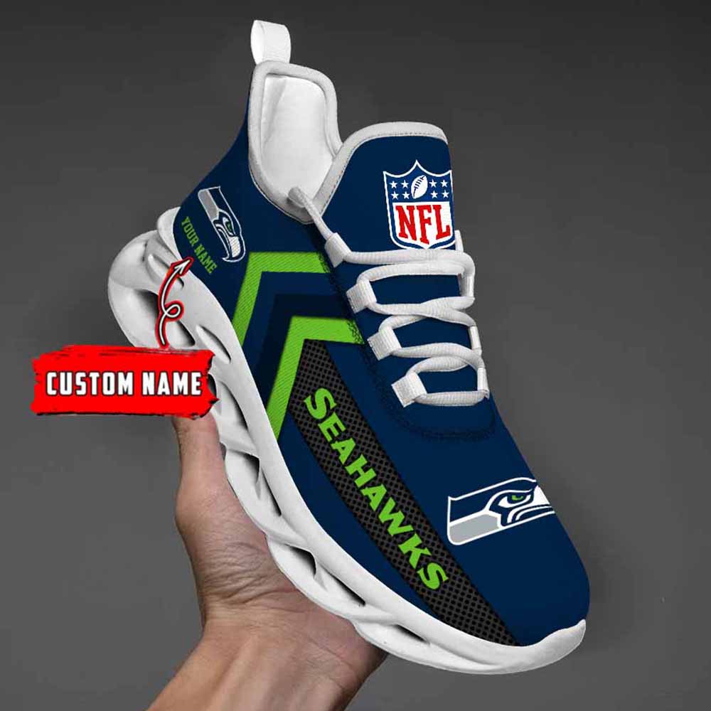 Ideafootwear Seattle Seahawks Max Soul Shoes Sneakers For Men And Women