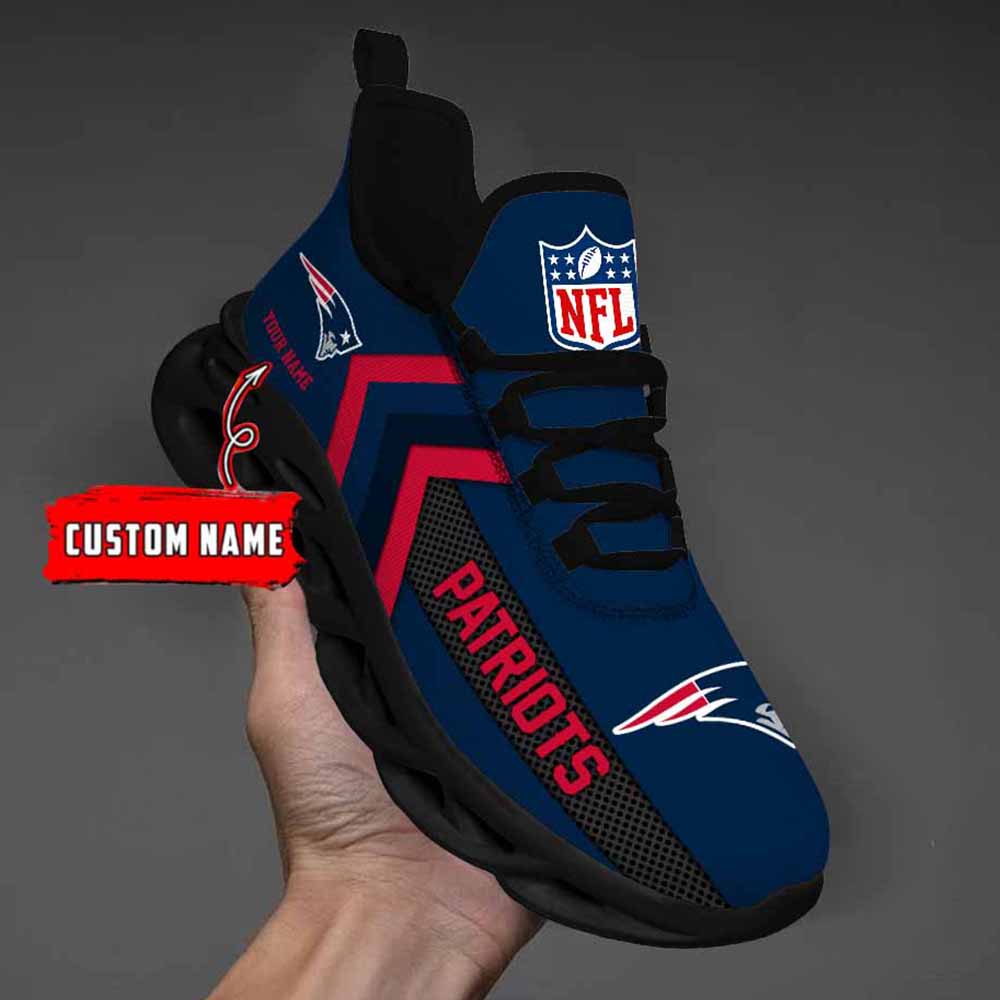 Ideafootwear New England Patriots Max Soul Shoes Sneakers For Men And Women
