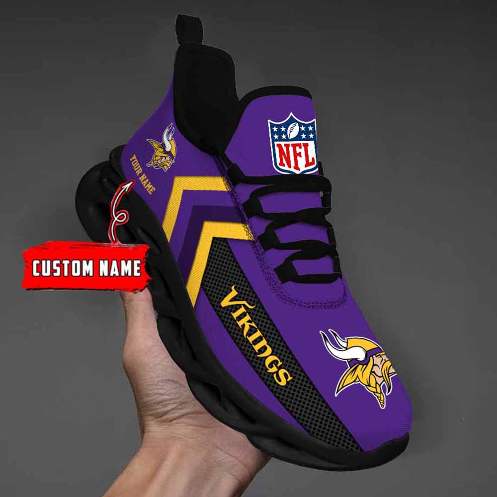 Ideafootwear Minnesota Vikings Max Soul Shoes Sneakers For Men And Women