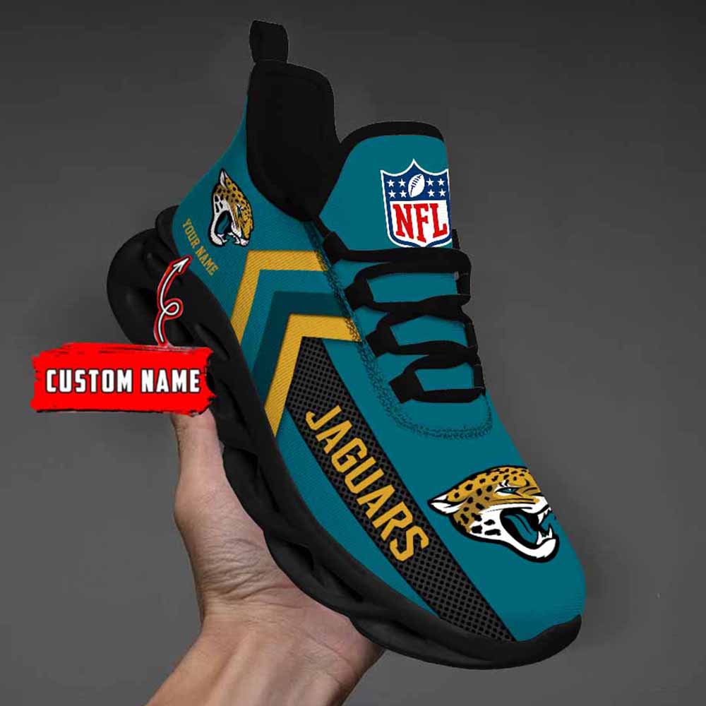 Ideafootwear Jacksonville Jaguars Max Soul Shoes Sneakers For Men And Women