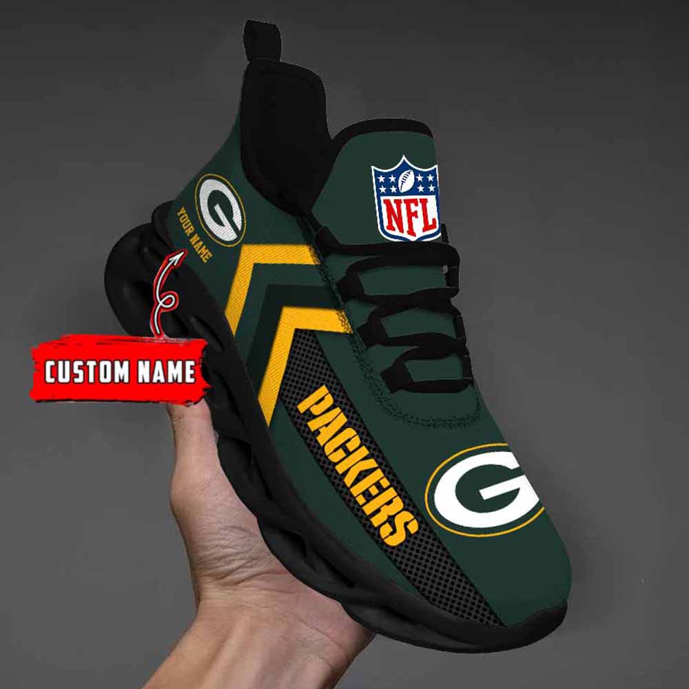 Ideafootwear Green Bay Packers Max Soul Shoes Sneakers For Men And Women