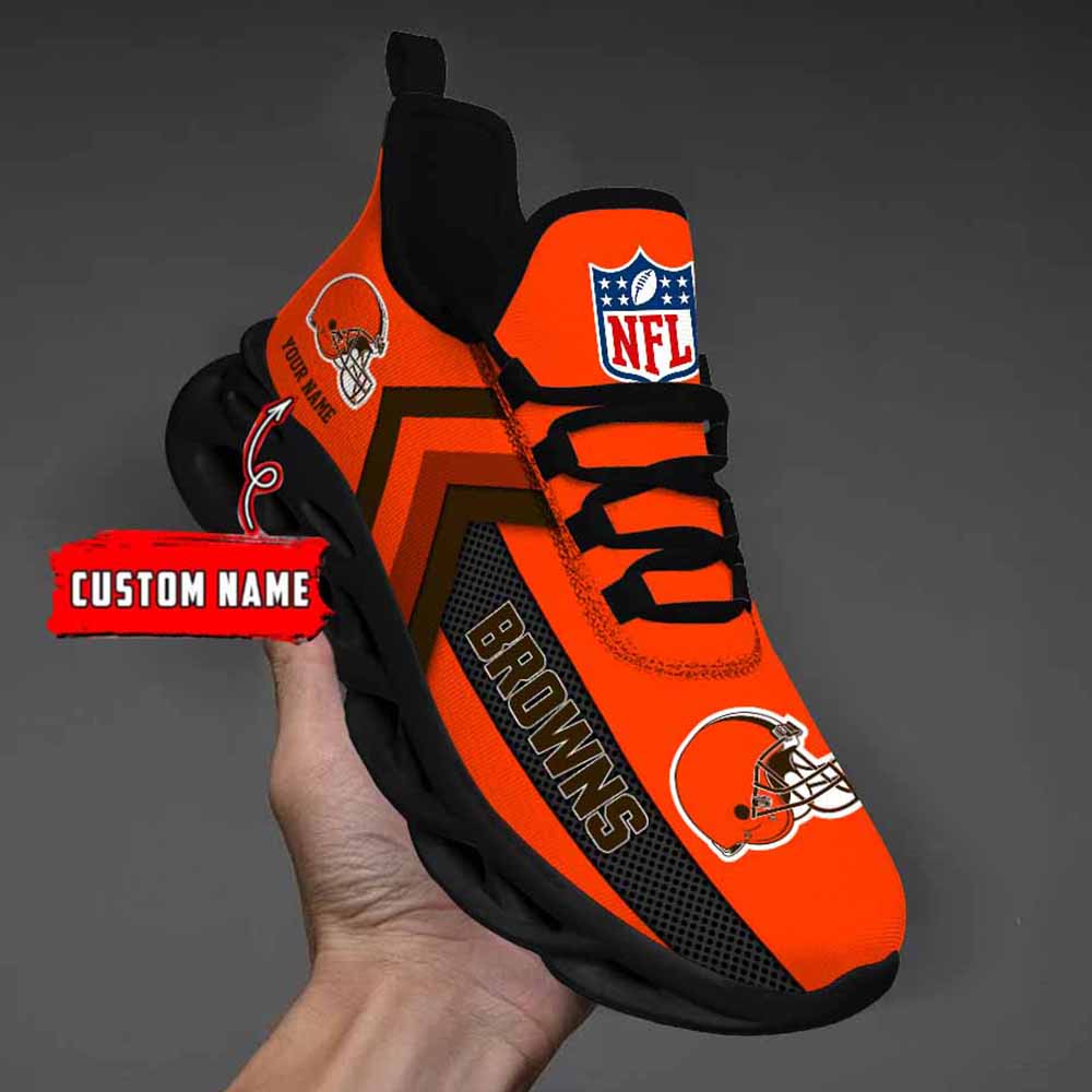 Ideafootwear Cleveland Browns Max Soul Shoes Sneakers For Men And Women