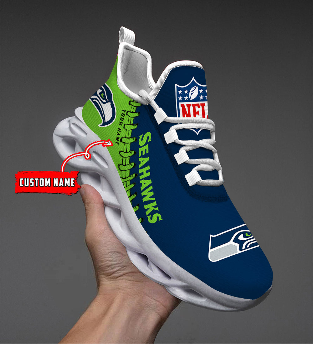 Ideafootwear Seattle Seahawks Max Soul Shoes Sneakers For Men And Women