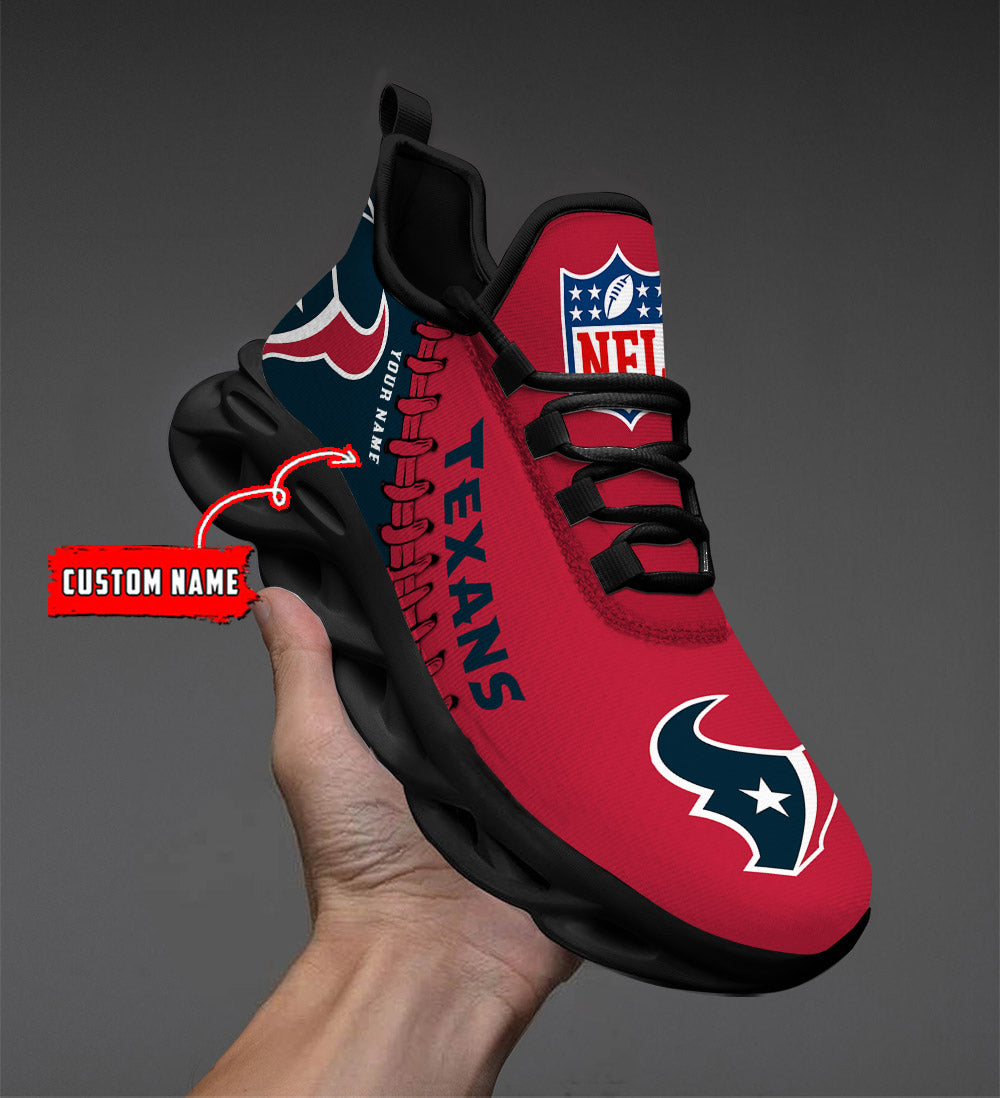 Ideafootwear Houston Texans Max Soul Shoes Sneakers For Men And Women