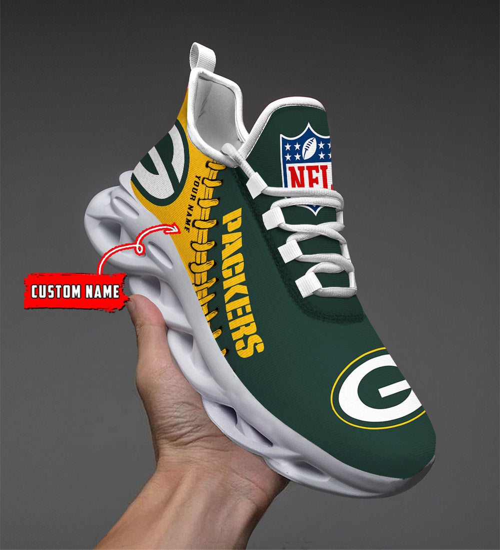 Ideafootwear Green Bay Packers Max Soul Shoes Sneakers For Men And Women