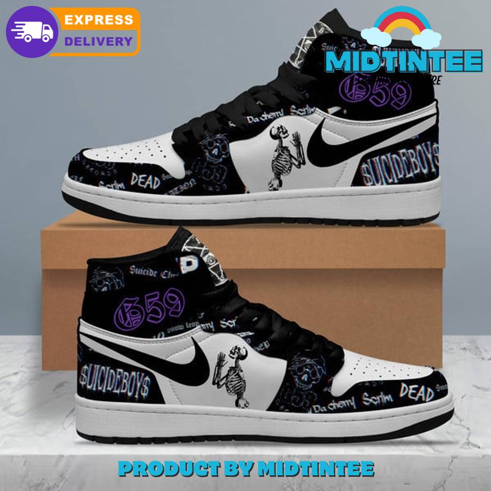 Ideafootwear Suicideboys AJ1 High Sneakers Shoes For Men And Women 8