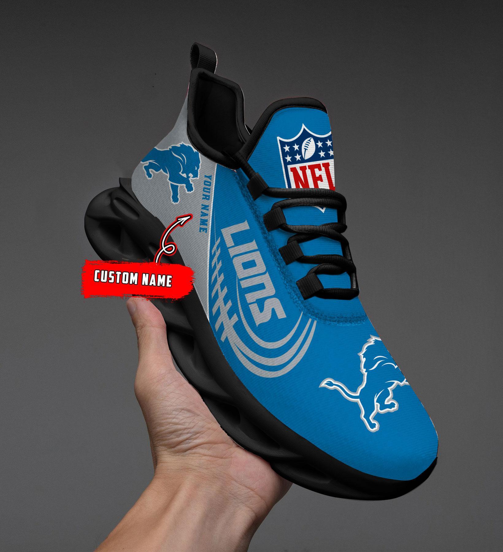Ideafootwear Detroit Lions Max Soul Shoes Sneakers For Men And Women