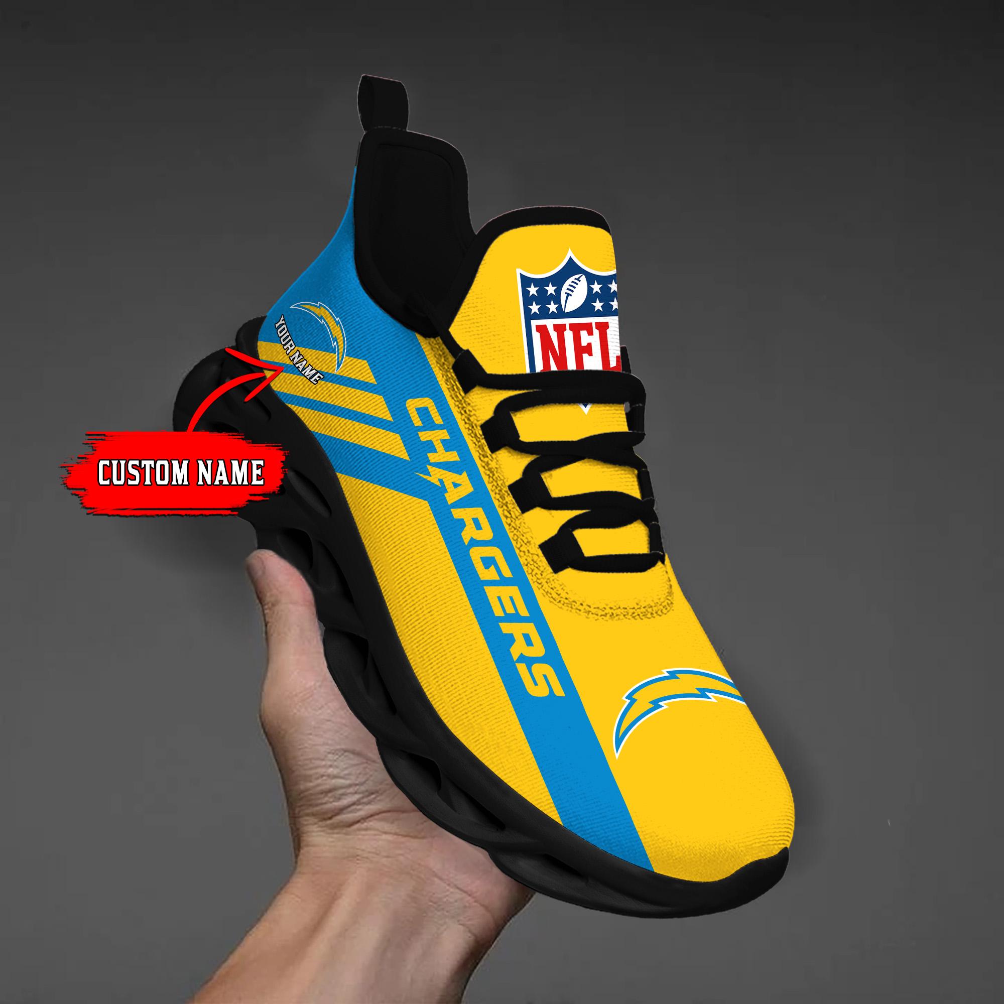 Ideafootwear Los Angeles Chargers Max Soul Shoes Sneakers For Men And Women