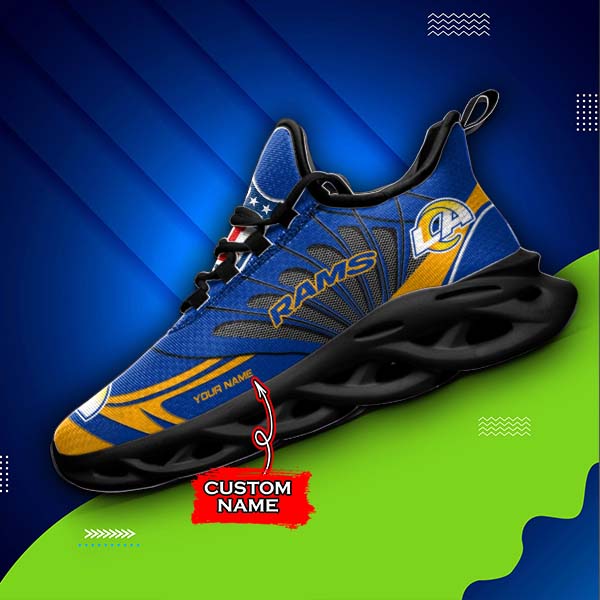 Ideafootwear Los Angeles Rams Max Soul Shoes Sneakers For Men And Women