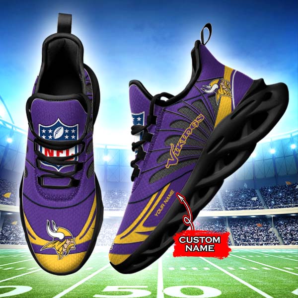 Ideafootwear Minnesota Vikings Max Soul Shoes Sneakers For Men And Women