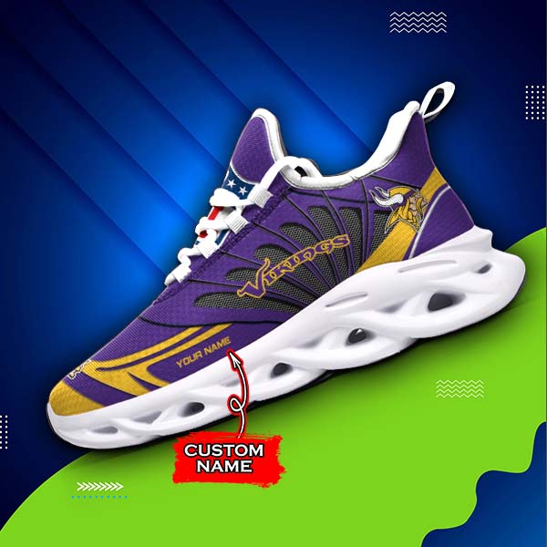 Ideafootwear Minnesota Vikings Max Soul Shoes Sneakers For Men And Women