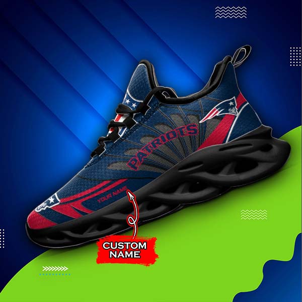 Ideafootwear New England Patriots Max Soul Shoes Sneakers For Men And Women