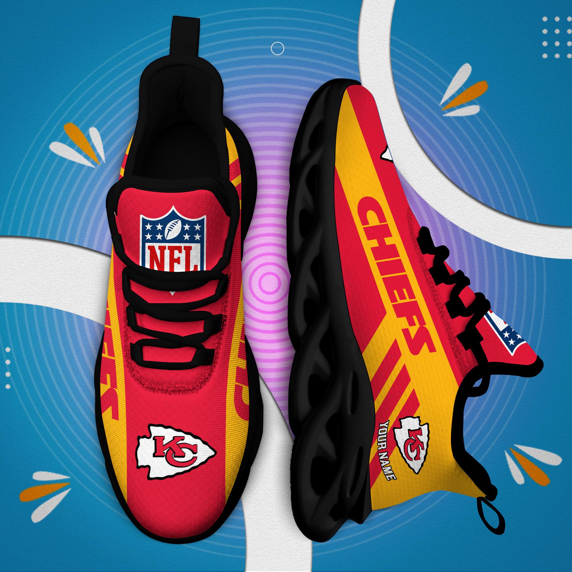 Ideafootwear Kansas City Chiefs Max Soul Shoes Sneakers For Men And Women