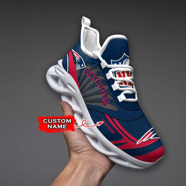 Ideafootwear New England Patriots Max Soul Shoes Sneakers For Men And Women