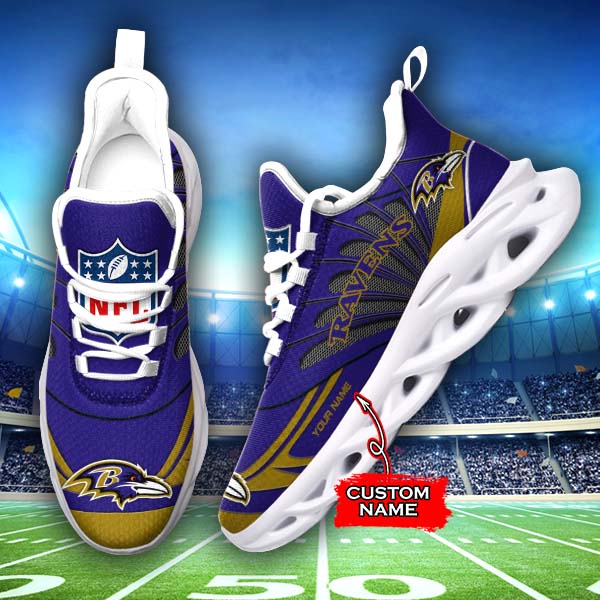 Ideafootwear Baltimore Ravens Max Soul Shoes Sneakers For Men And Women