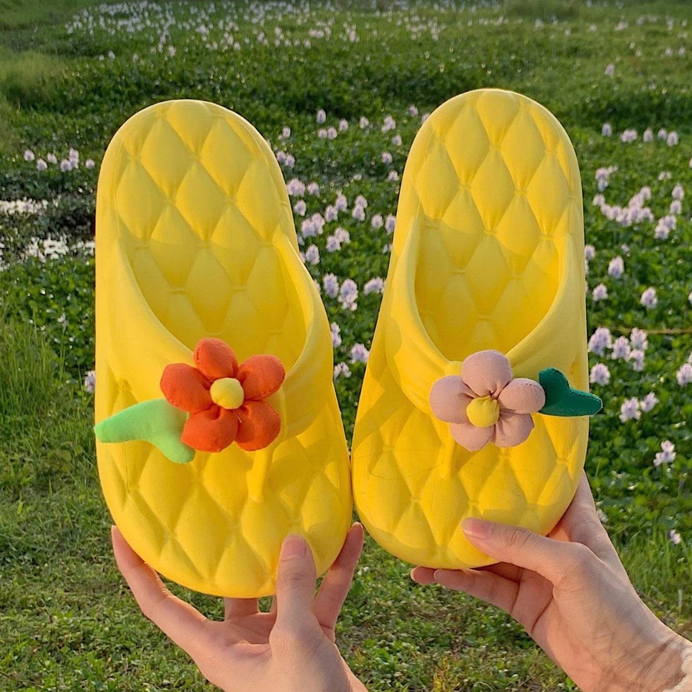 Flowers Flip Flops