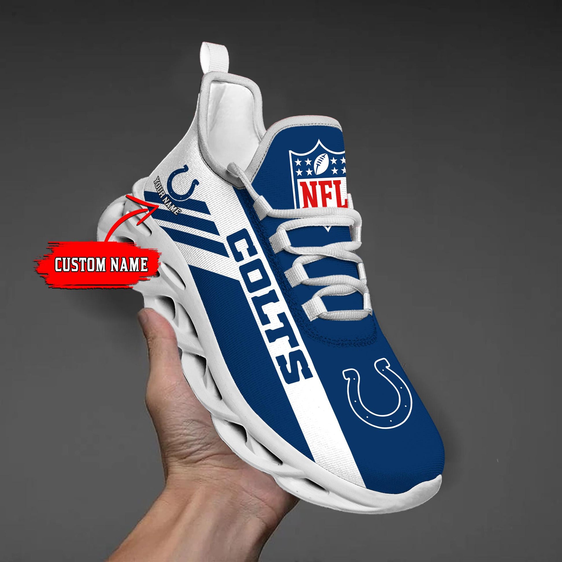 Ideafootwear Indianapolis Colts Max Soul Shoes Sneakers For Men And Women