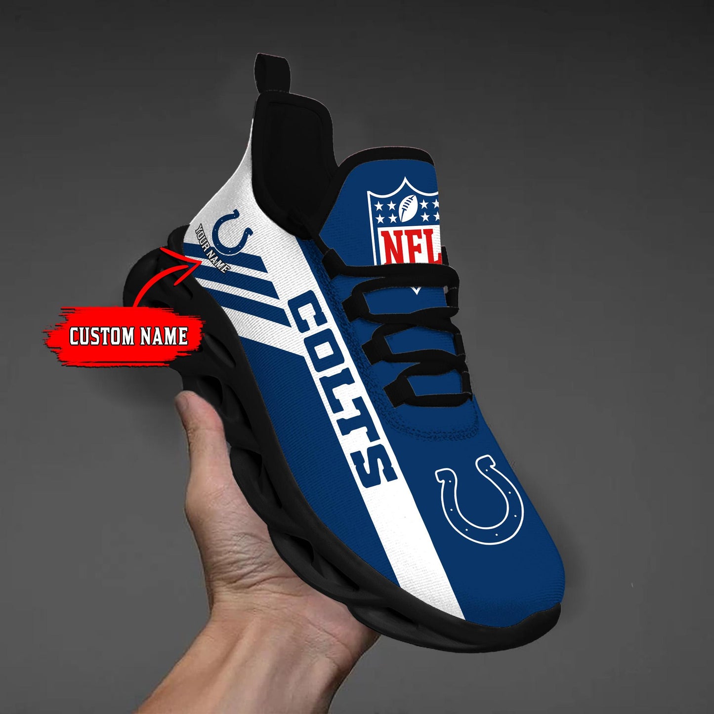 Ideafootwear Indianapolis Colts Max Soul Shoes Sneakers For Men And Women