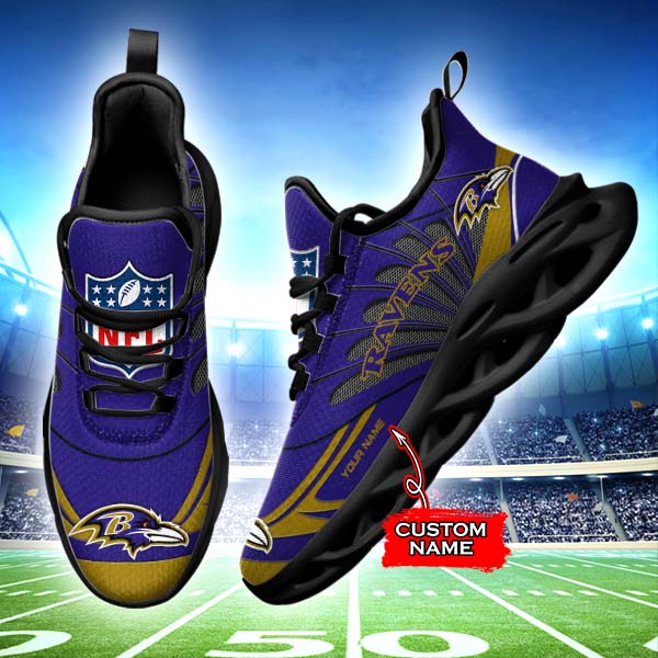 Ideafootwear Baltimore Ravens Max Soul Shoes Sneakers For Men And Women