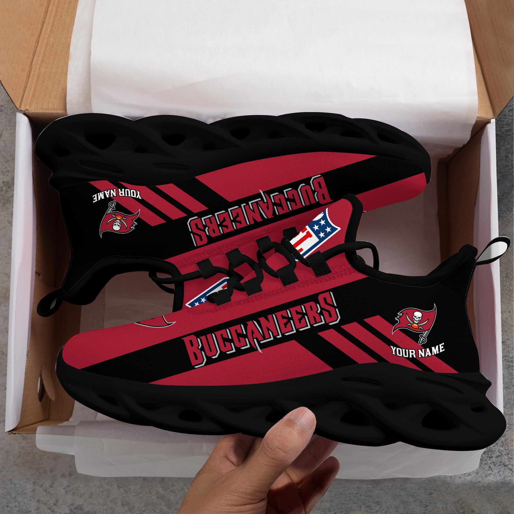 Ideafootwear Tampa Bay Buccaneers Max Soul Shoes Sneakers For Men And Women