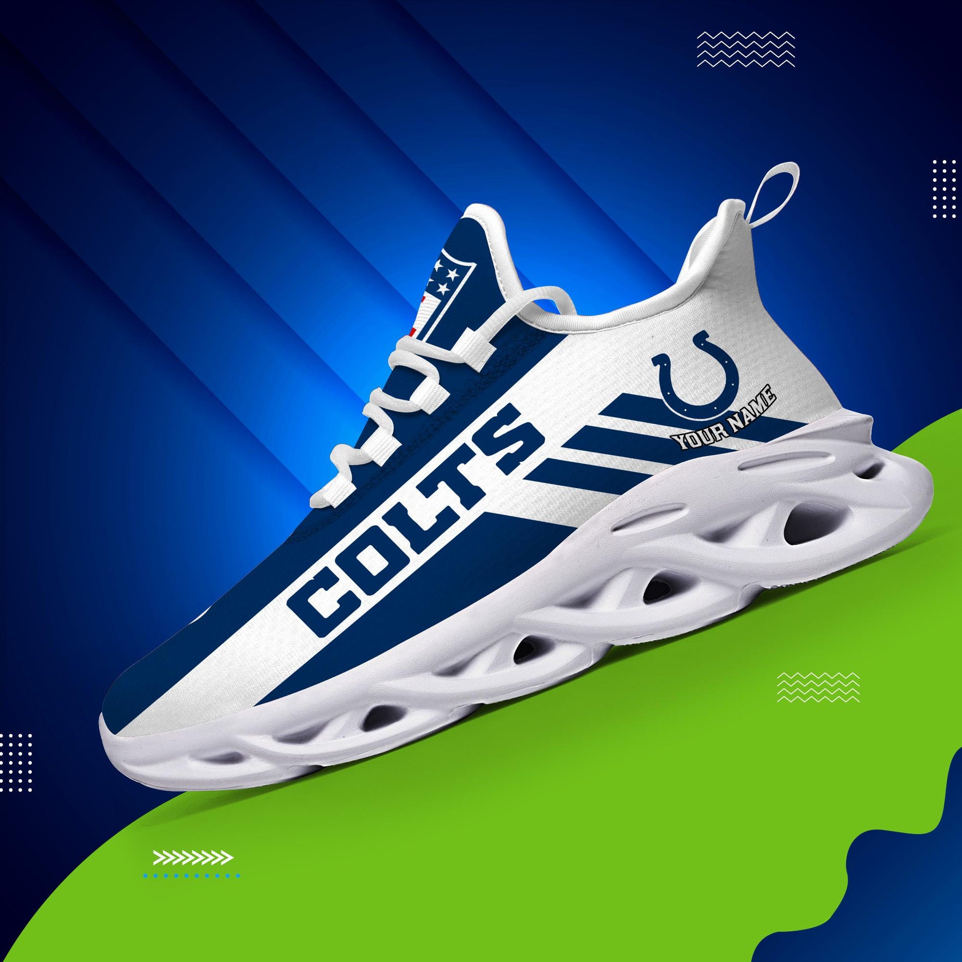Ideafootwear Indianapolis Colts Max Soul Shoes Sneakers For Men And Women