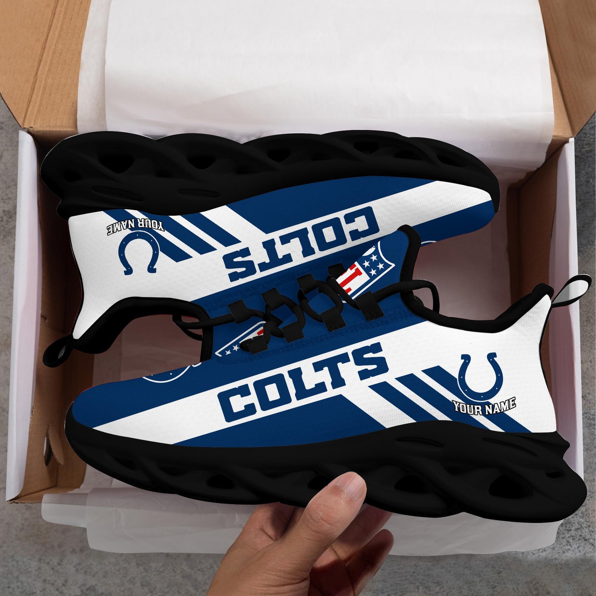 Ideafootwear Indianapolis Colts Max Soul Shoes Sneakers For Men And Women