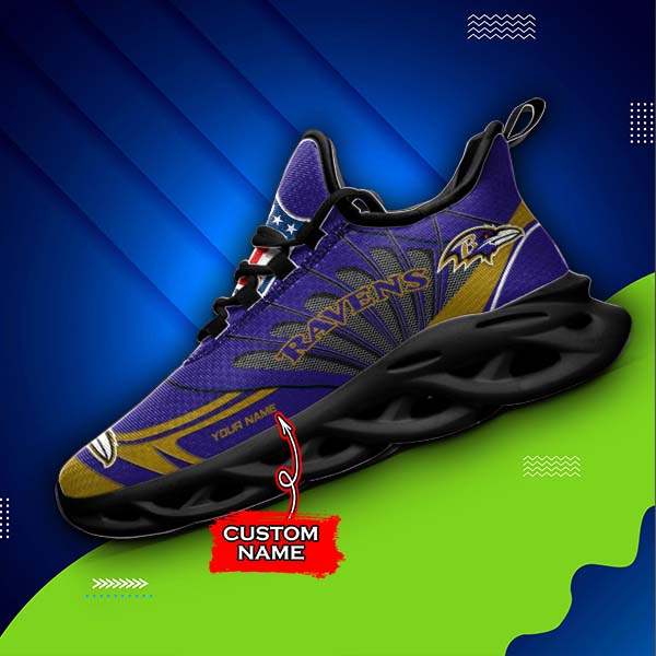 Ideafootwear Baltimore Ravens Max Soul Shoes Sneakers For Men And Women