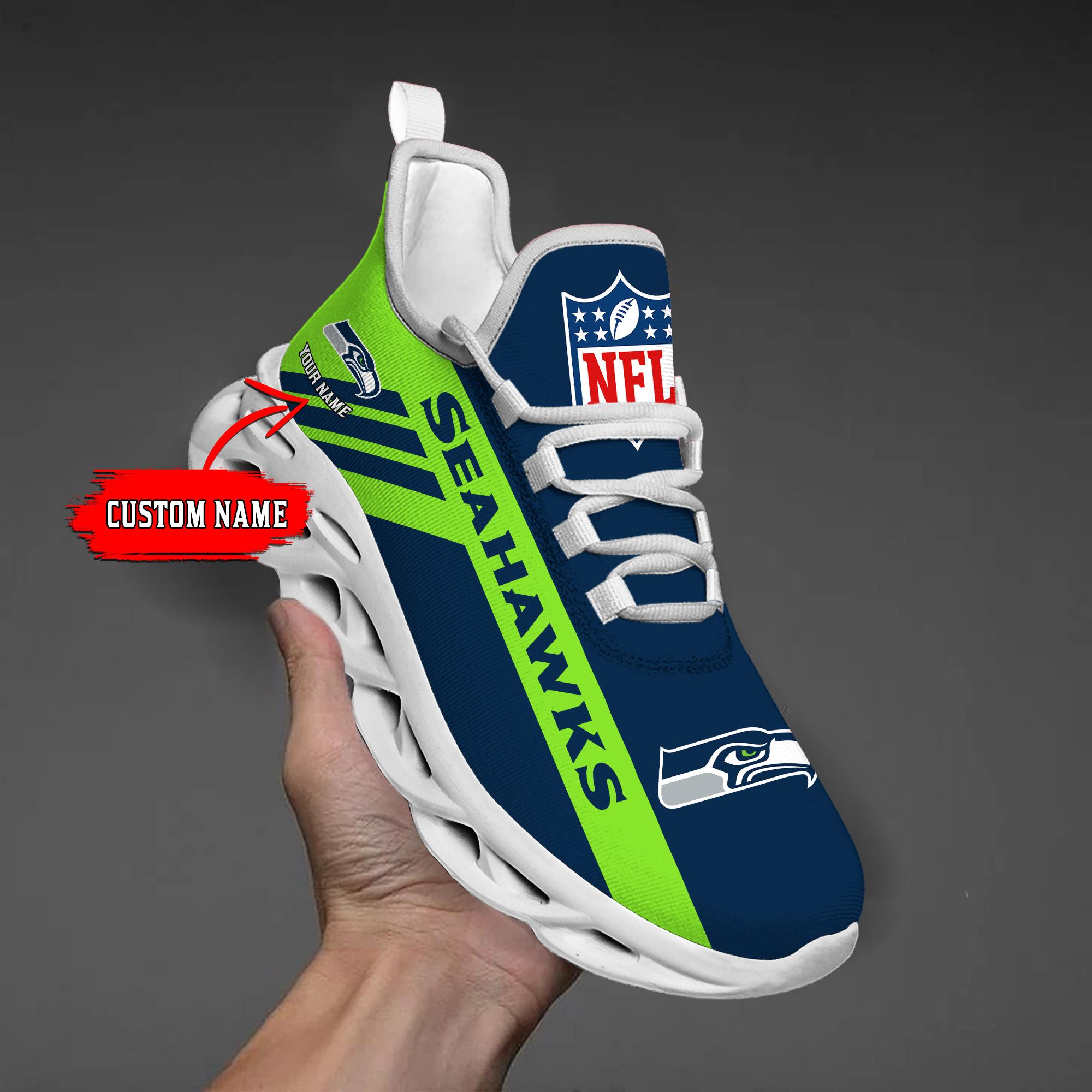 Ideafootwear Seattle Seahawks Max Soul Shoes Sneakers For Men And Women