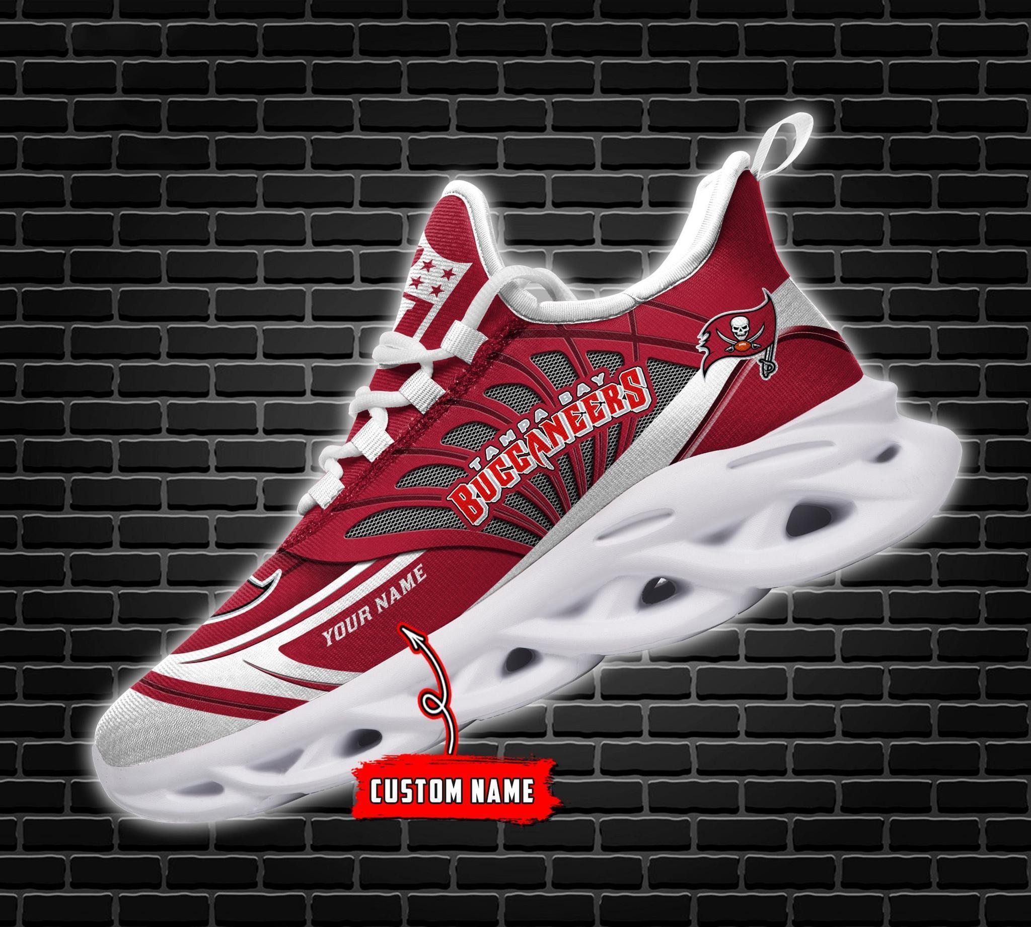 Ideafootwear Tampa Bay Buccaneers Max Soul Shoes Sneakers For Men And Women
