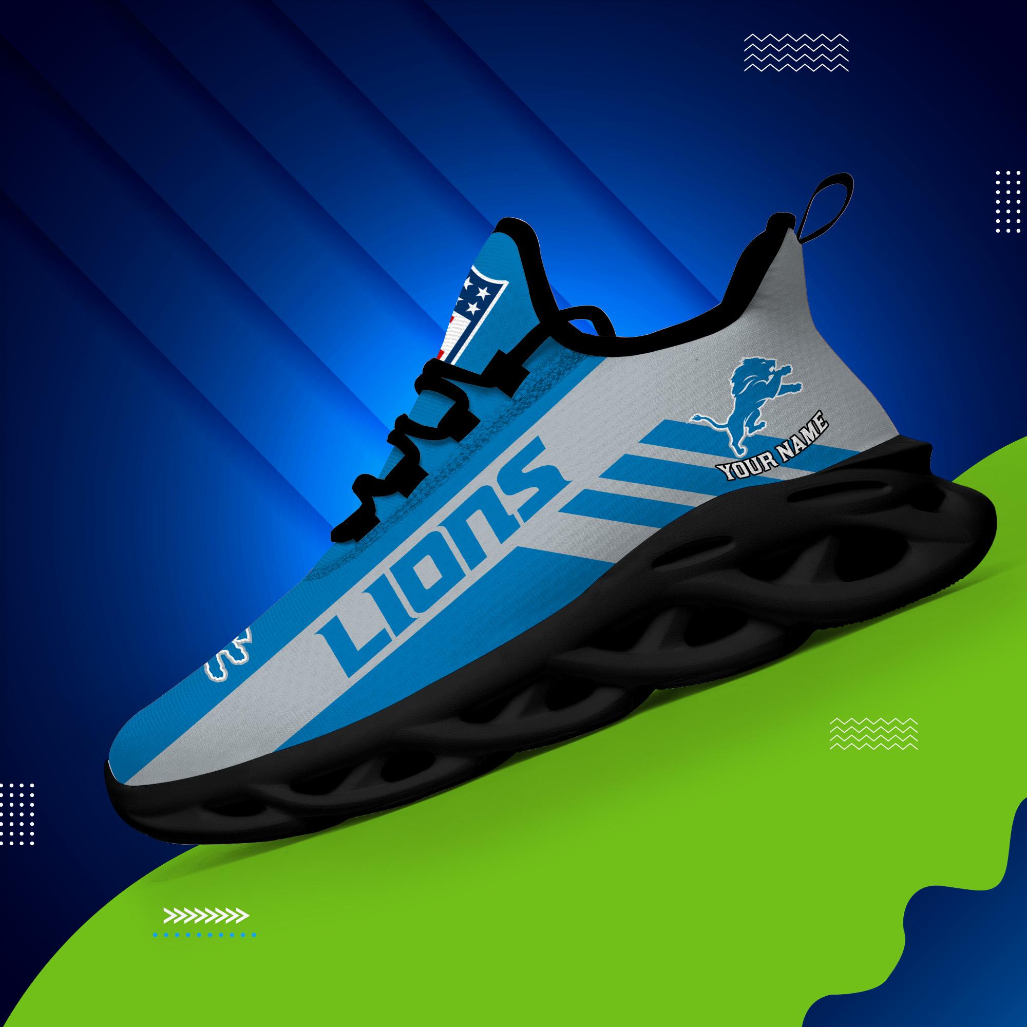 Ideafootwear Detroit Lions Max Soul Shoes Sneakers For Men And Women