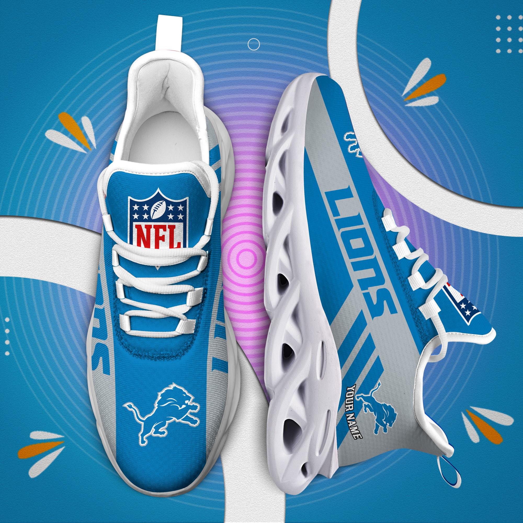 Ideafootwear Detroit Lions Max Soul Shoes Sneakers For Men And Women