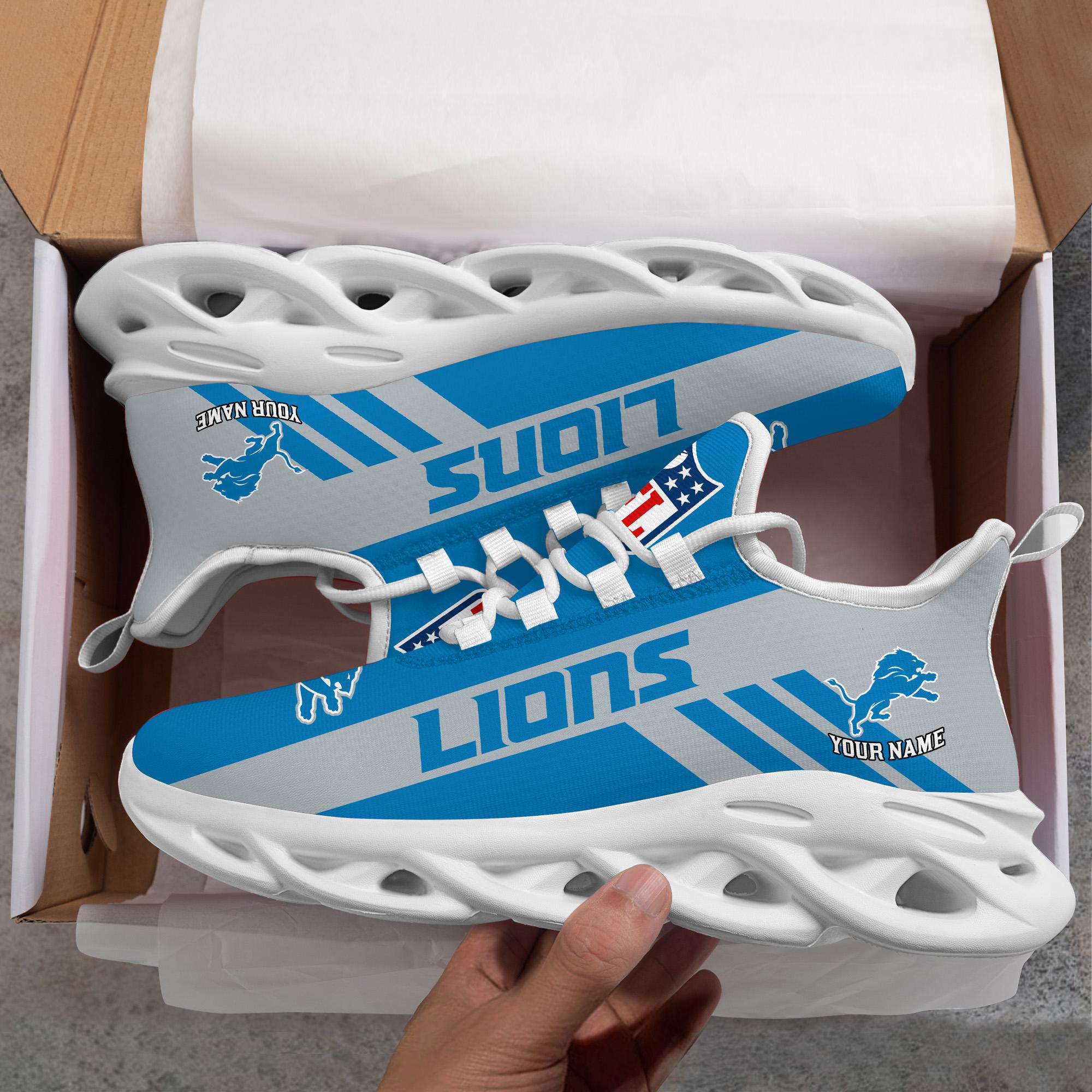 Ideafootwear Detroit Lions Max Soul Shoes Sneakers For Men And Women