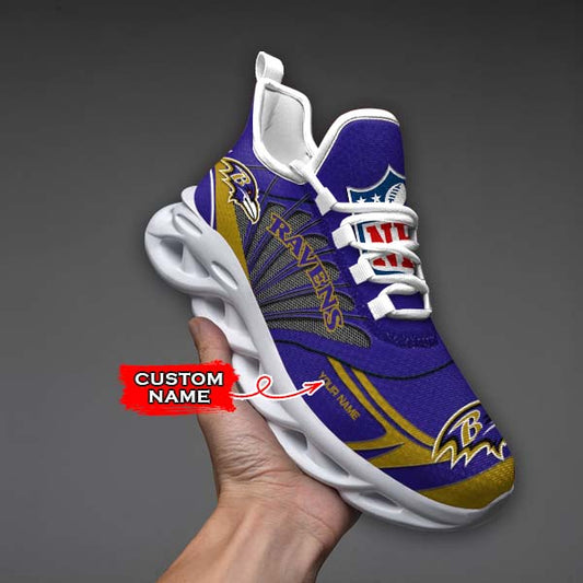 Ideafootwear Baltimore Ravens Max Soul Shoes Sneakers For Men And Women