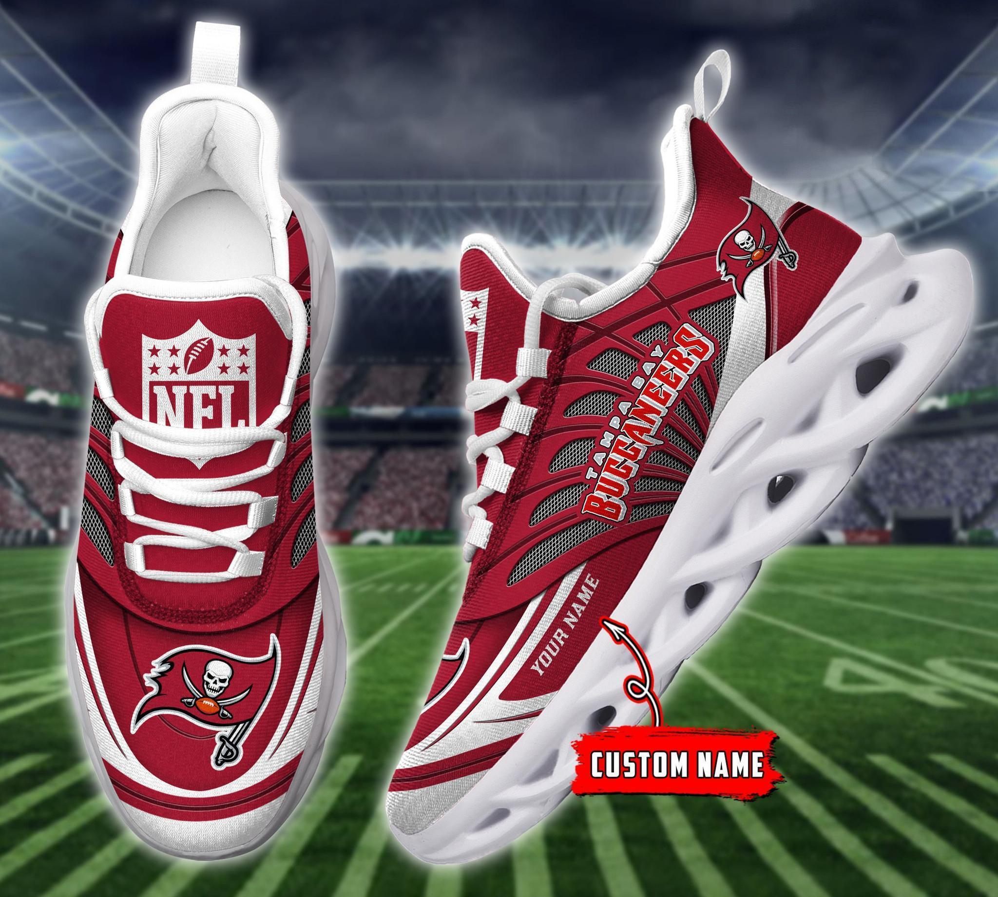 Ideafootwear Tampa Bay Buccaneers Max Soul Shoes Sneakers For Men And Women