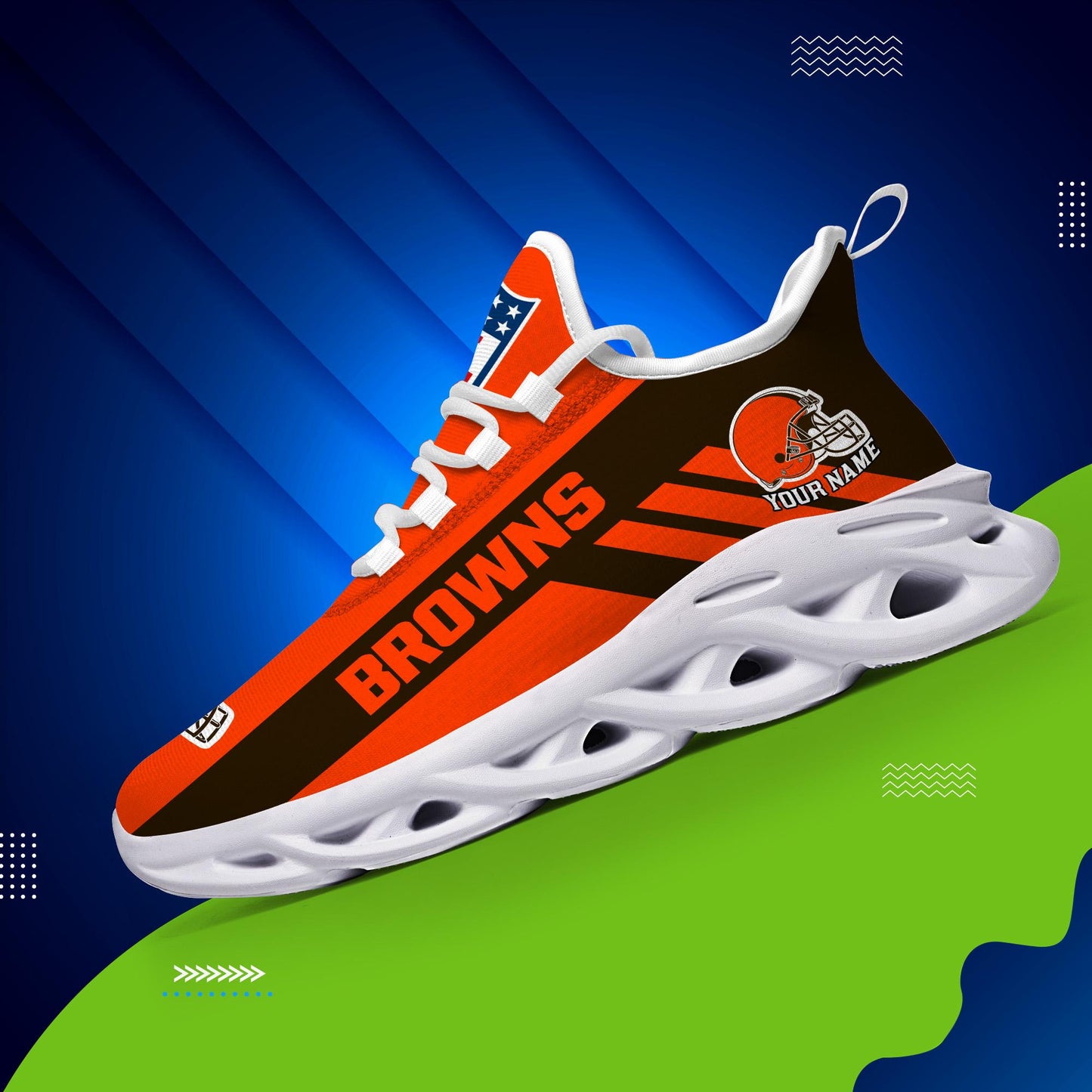 Ideafootwear Cleveland Browns Max Soul Shoes Sneakers For Men And Women