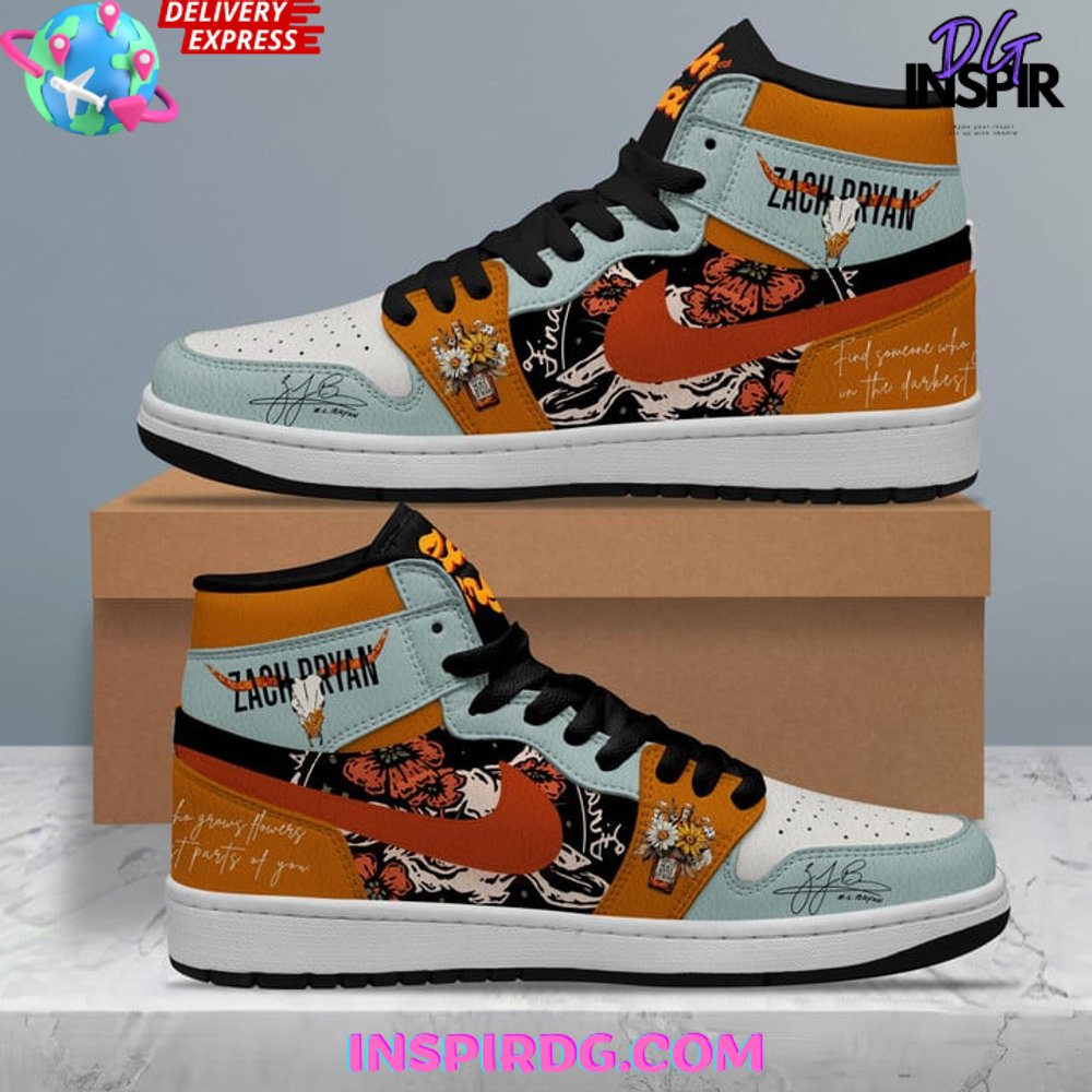 Ideafootwear Zach Bryan AJ1 High Sneakers Shoes For Men And Women 1
