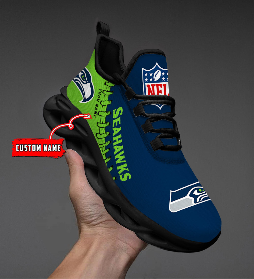 Ideafootwear Seattle Seahawks Max Soul Shoes Sneakers For Men And Women