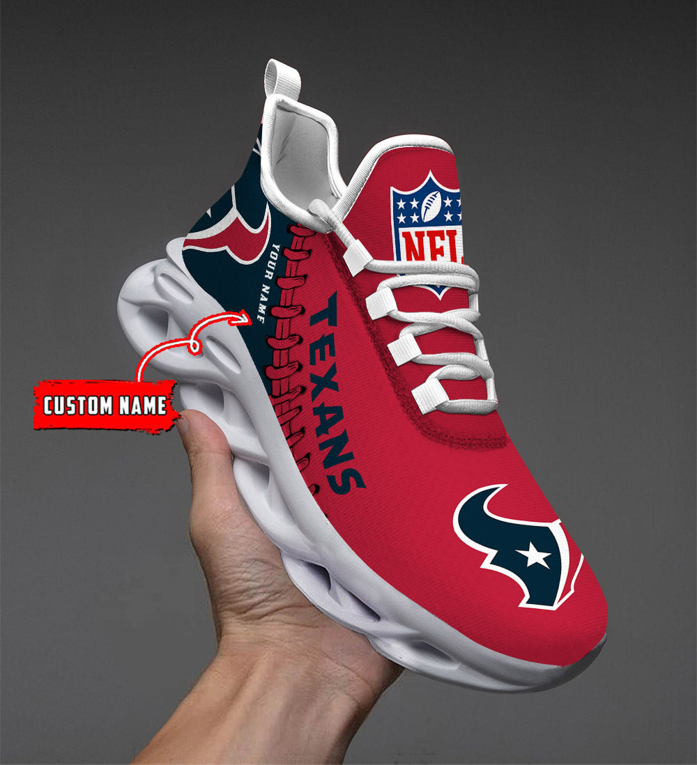 Ideafootwear Houston Texans Max Soul Shoes Sneakers For Men And Women
