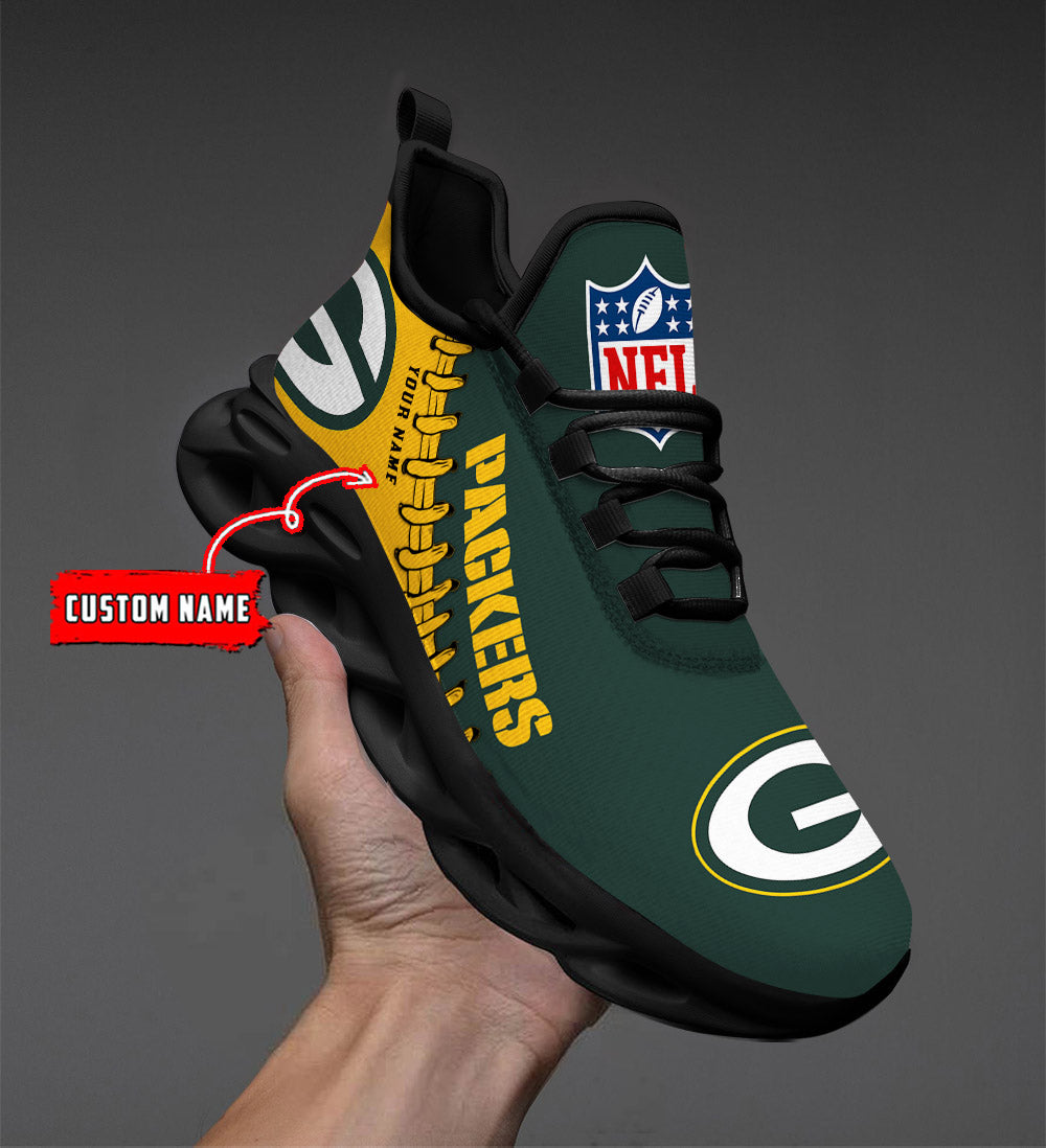 Ideafootwear Green Bay Packers Max Soul Shoes Sneakers For Men And Women
