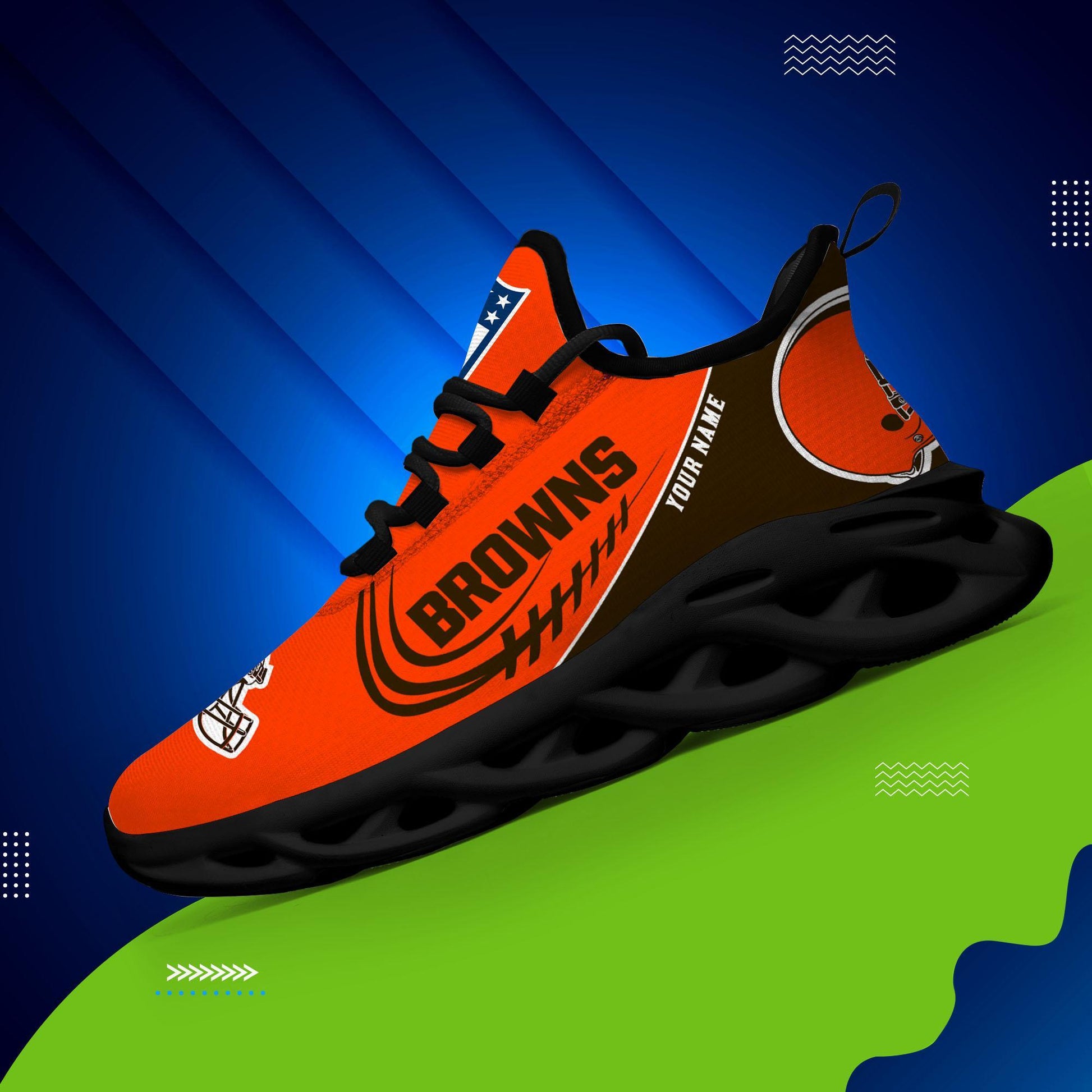 Ideafootwear Cleveland Browns Max Soul Shoes Sneakers For Men And Women