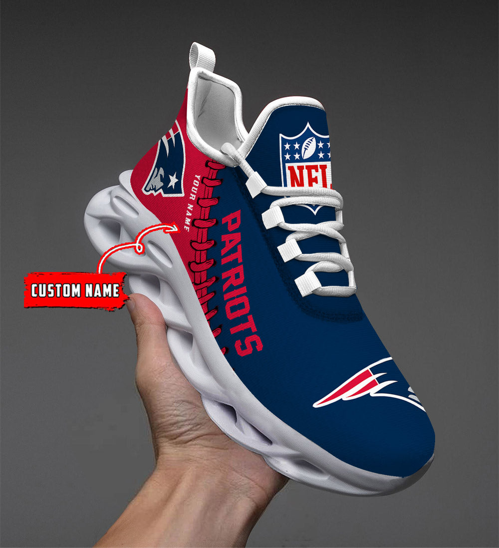 Ideafootwear New England Patriots Max Soul Shoes Sneakers For Men And Women