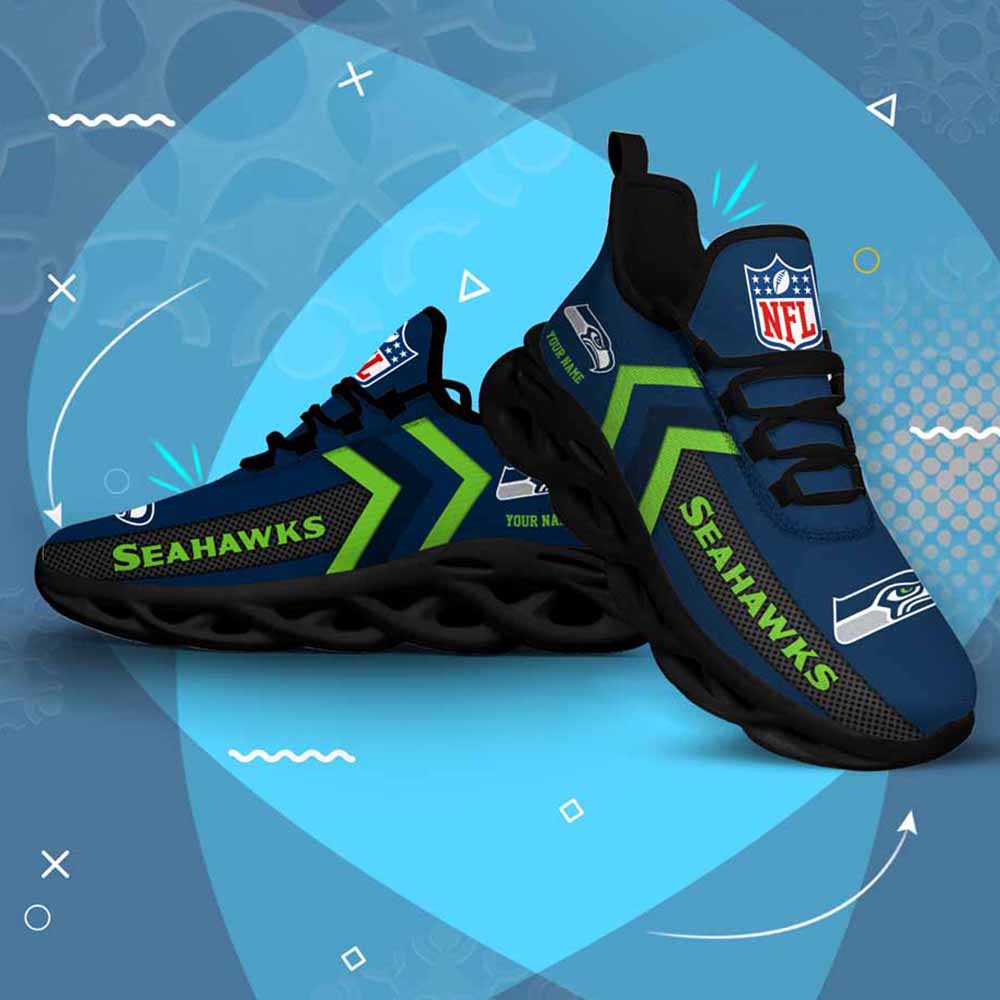 Ideafootwear Seattle Seahawks Max Soul Shoes Sneakers For Men And Women