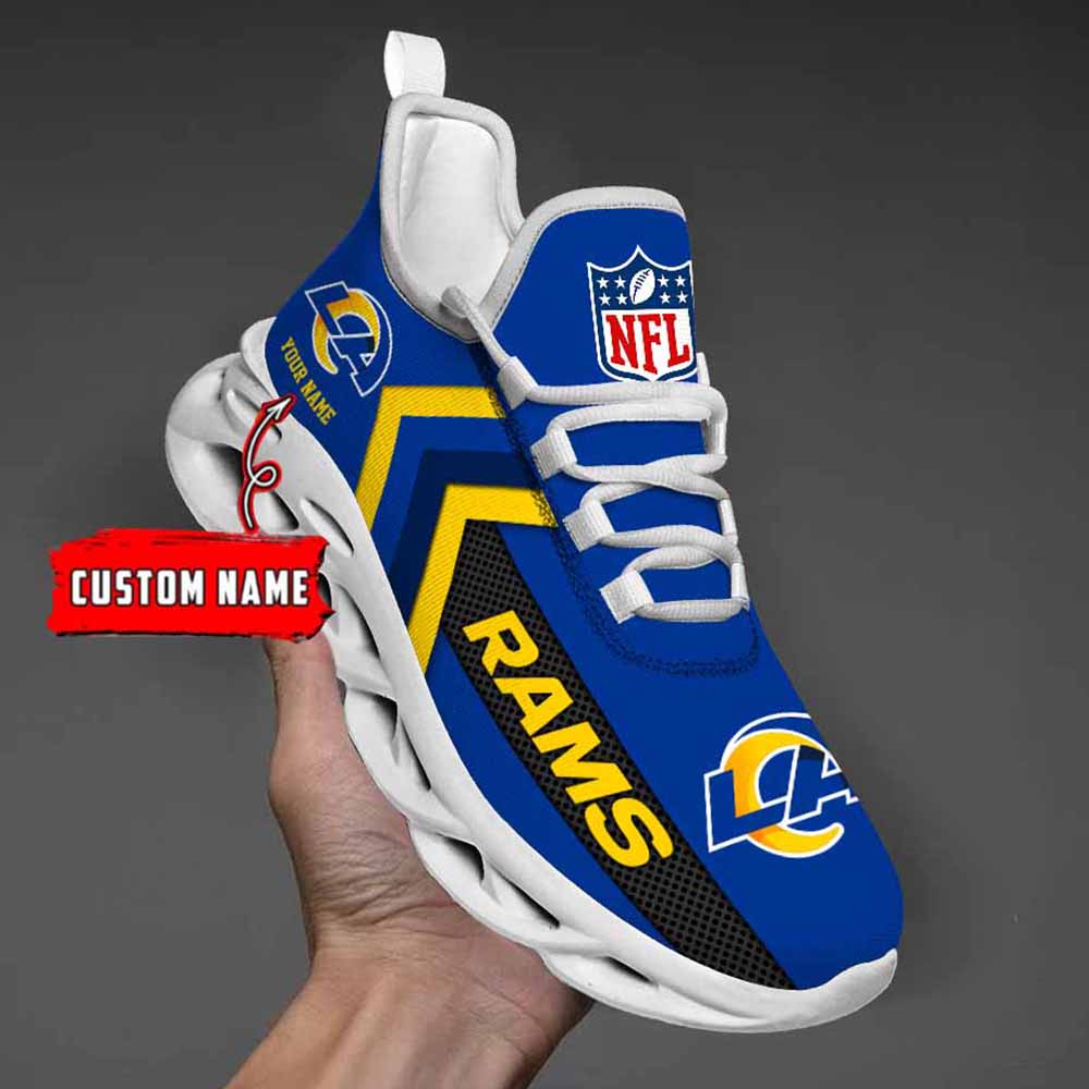 Ideafootwear Los Angeles Rams Max Soul Shoes Sneakers For Men And Women