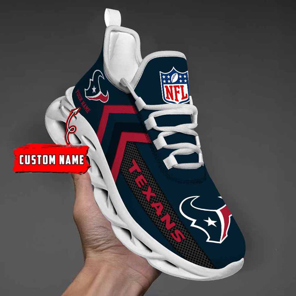 Ideafootwear Houston Texans Max Soul Shoes Sneakers For Men And Women