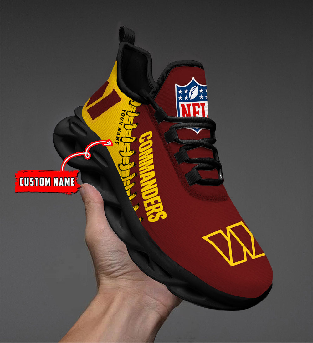 Ideafootwear Washington Commanders Max Soul Shoes Sneakers For Men And Women