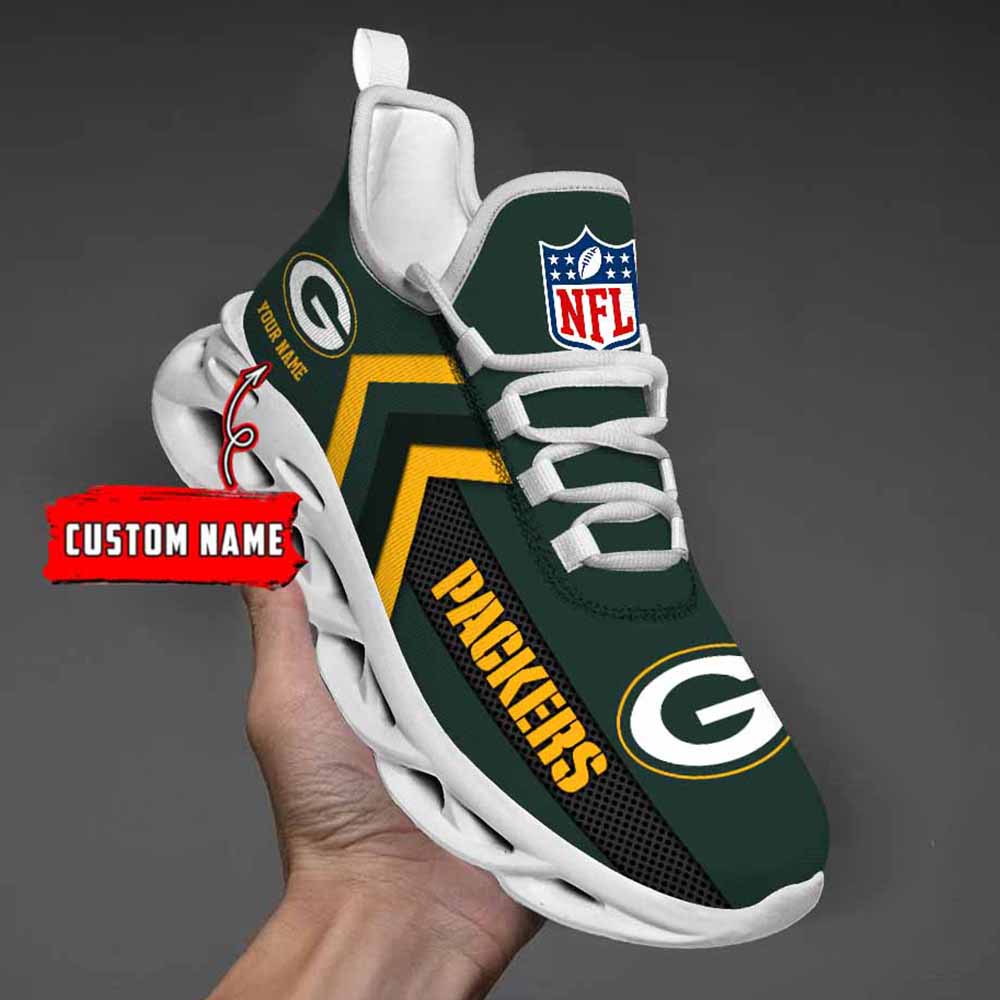Ideafootwear Green Bay Packers Max Soul Shoes Sneakers For Men And Women