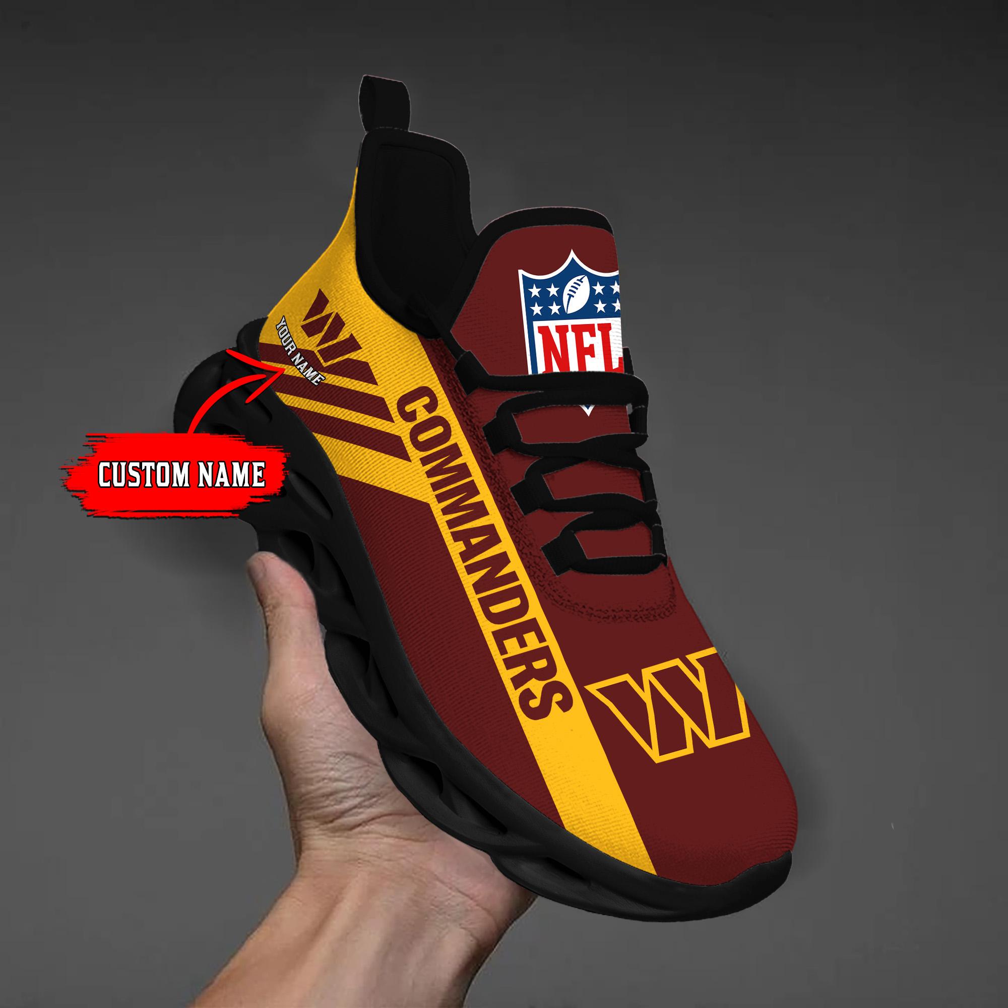 Ideafootwear Washington Commanders Max Soul Shoes Sneakers For Men And Women