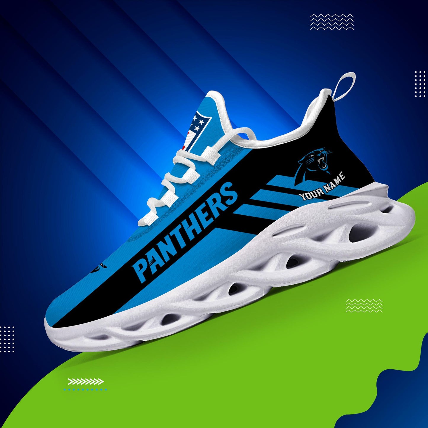 Ideafootwear Carolina Panthers Max Soul Shoes Sneakers For Men And Women