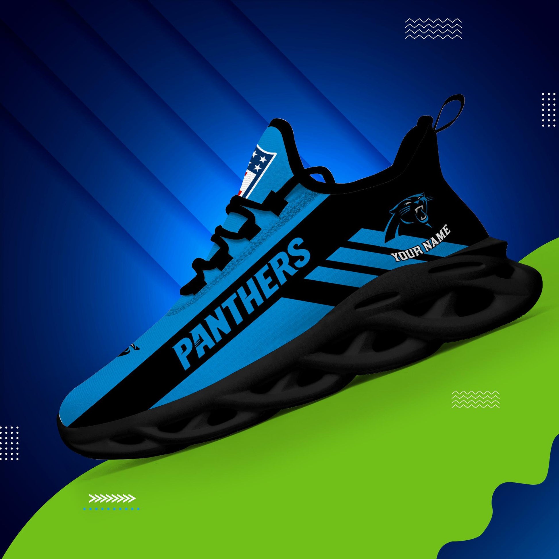 Ideafootwear Carolina Panthers Max Soul Shoes Sneakers For Men And Women